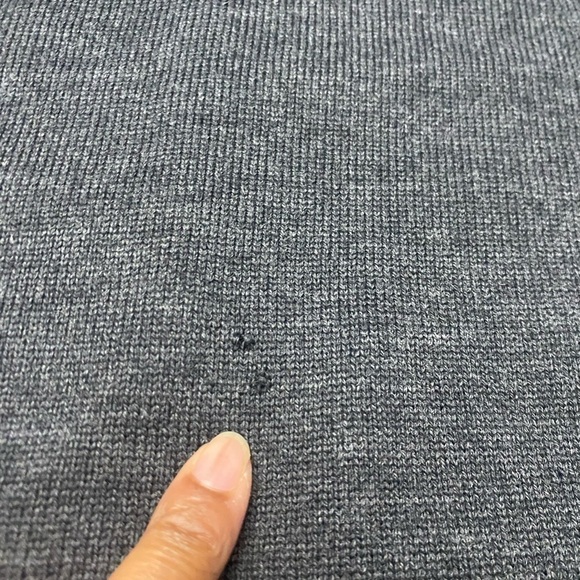 EILEEN FISHER Merino Wool Contrast Stitch Sweater Dress size Small - Picture 10 of 11